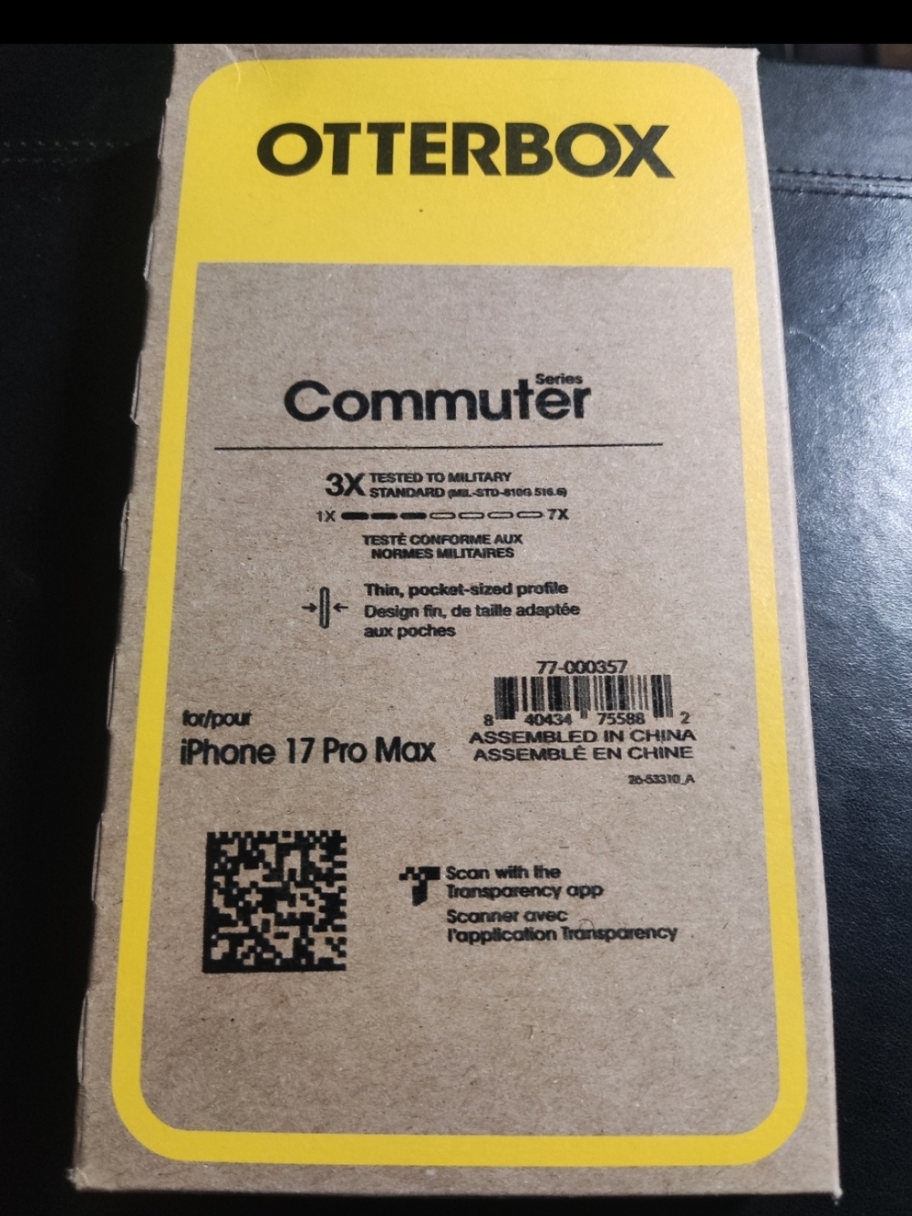 OtterBox Kraft Packaging with Yellow Accents